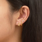 Snake CZ Stud Earrings