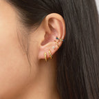 Snake Huggie Hoop Earrings
