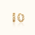 Circular Chain Hoop Earrings