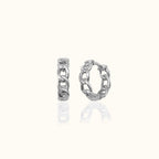 Circular Chain Hoop Earrings