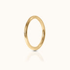 Classic Clicker 10mm Titanium PVD Gold Hinged Nap Hoop Earring