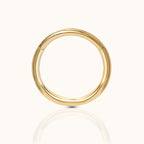 Classic Clicker 12mm Titanium PVD Gold Hinged Nap Hoop Earring