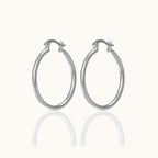 Sterling Silver Classic Hoop Earrings