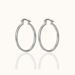 Sterling Silver Classic Hoop Earrings