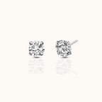 Classic White CZ 3mm Threadless Labret Titanium Flat Back Earring