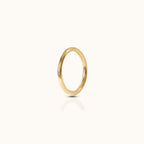 Classic Clicker 6mm Titanium PVD Plating Hinged Hoop Earring