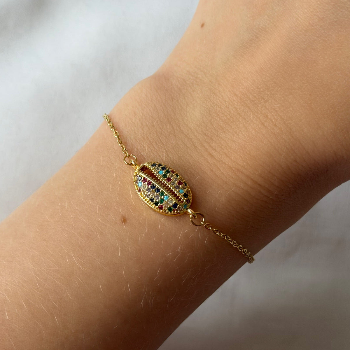 Rainbow Shell Bracelet - EVRYJEWELS