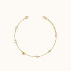 Dainty Heart CZ Bracelet