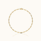 Dainty Paperclip Link Chain Anklet