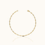 Dainty Paperclip Link Chain Anklet