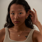Knot Necklace with White Jade