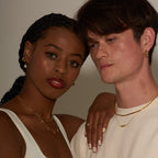 Wide CZ Hoop Earrings
