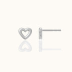 Hollow Heart Stud Earrings