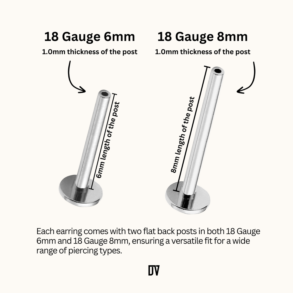 Diamond Shaped Pink CZ Bar Threadless Labret Titanium Flat Back Earring