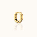 14K Solid Gold Essential Wide Hoop Earring