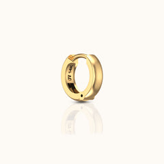 14K Solid Gold Essential Wide Hoop Earring
