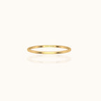 14K Solid Gold Eternal Simple Stacking Ring