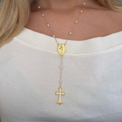 Sacred Glow Lariat Necklace