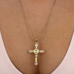 Gem Up Cross Necklace