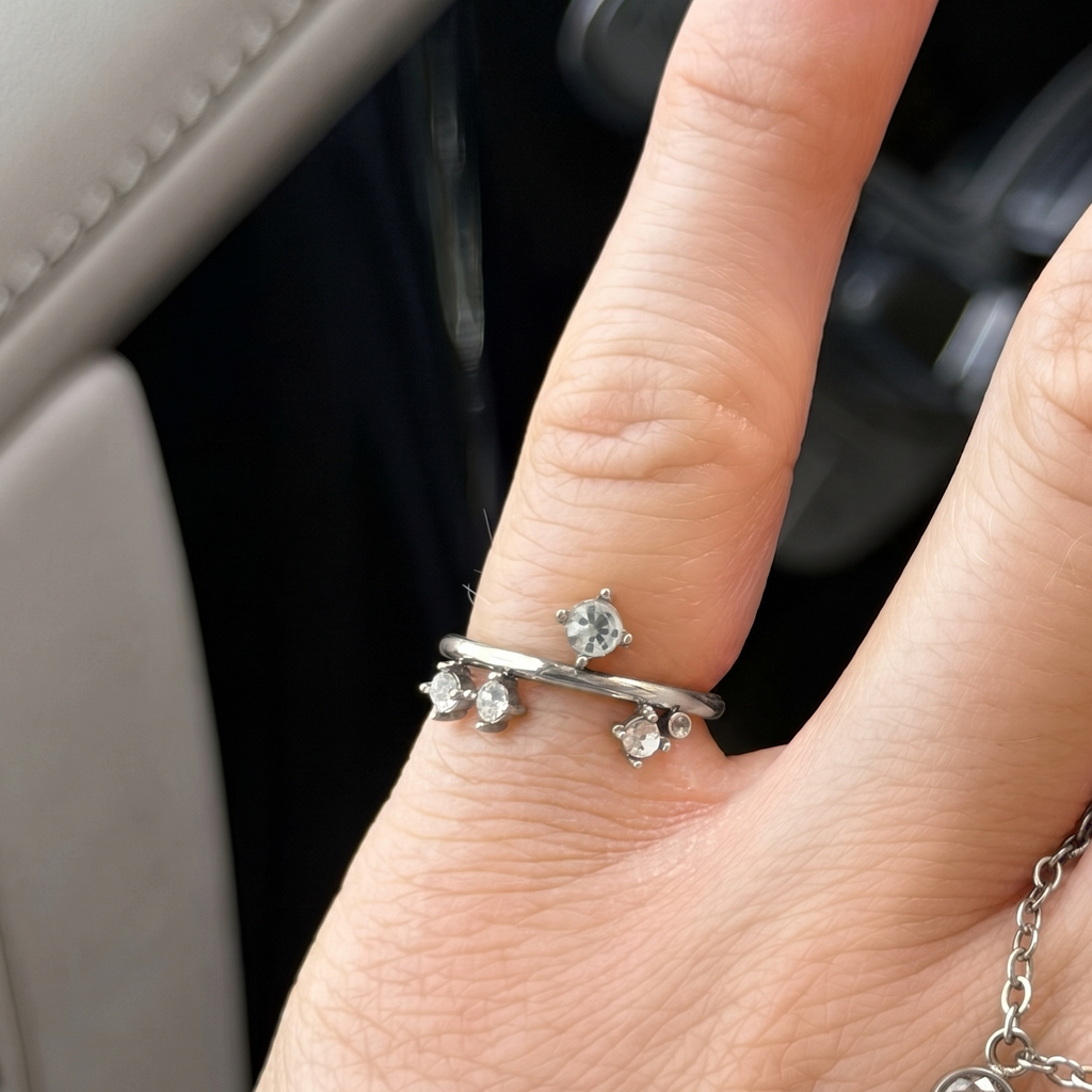 Triple Spark Drop Ring - EVRYJEWELS