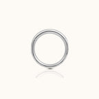 Geometric Cut Clicker Titanium Hinged Hoop Earring