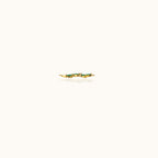 Green CZ Leaves Necklace