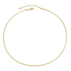 Tarnish Free 18K Gold PVD Plated Jewelry Stainless Steel Herryingbone Chain Necklace