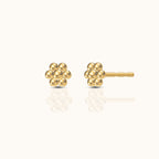 Hexagon Beaded Stud Earrings