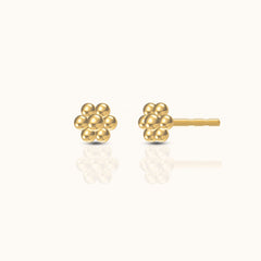 Hexagon Beaded Stud Earrings