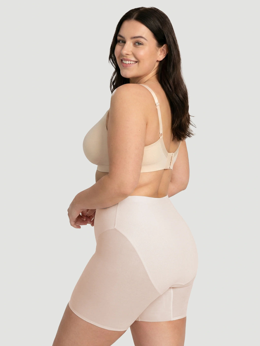 High Waisted Mesh Shaping Shorts