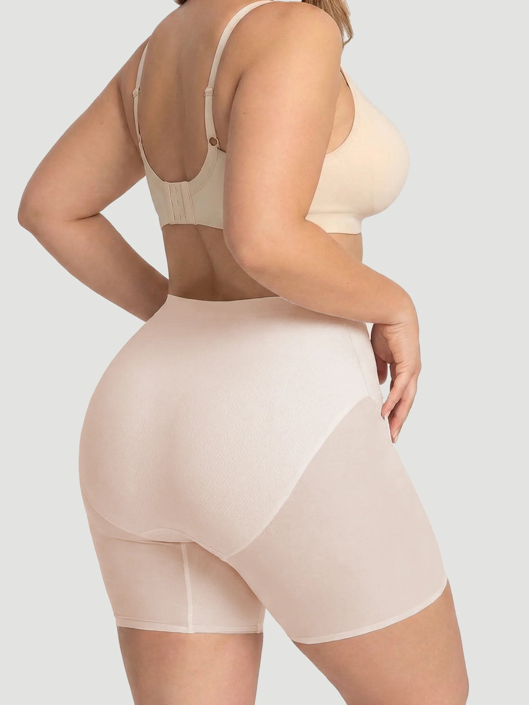 High-Waisted Mesh Shaping Shorts