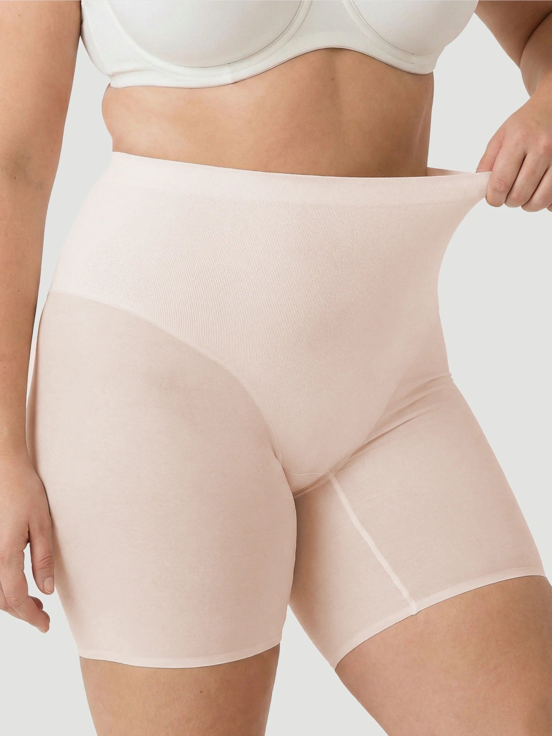 High-Waisted Mesh Shaping Shorts