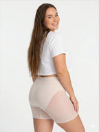 High Waisted Mesh Shaping Shorts