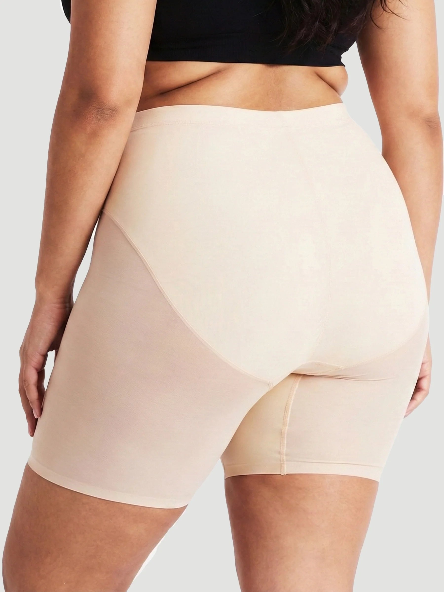 High Waisted Mesh Shaping Shorts