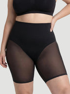 High Waisted Mesh Shaping Shorts