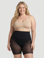 High Waisted Mesh Shaping Shorts