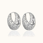 Hollow Carved Chunky Hoops
