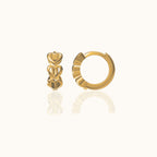 Hollow Heart Hoop Earrings