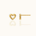 Hollow Heart Stud Earrings