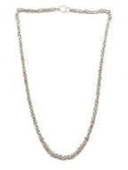 Delicate Byzantine Chainmaille Necklace in Silver