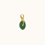 Knot Necklace with Green Jade