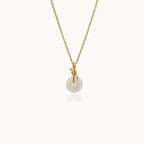 Knot Necklace with White Jade