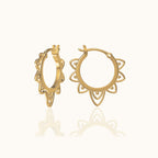 Large Lace Hoop Earrings