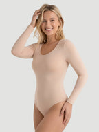 Long-Sleeve Seamless Sculpt Shapewear Bodysuit