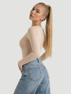 Long-Sleeve Seamless Sculpt Shapewear Bodysuit