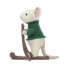 Merry Mouse Skiing - Soft Festive Toy | Wobblepaws