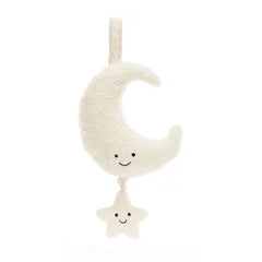 Amuseables Moon Musical Pull - Soft Novelty Toy | Wobblepaws