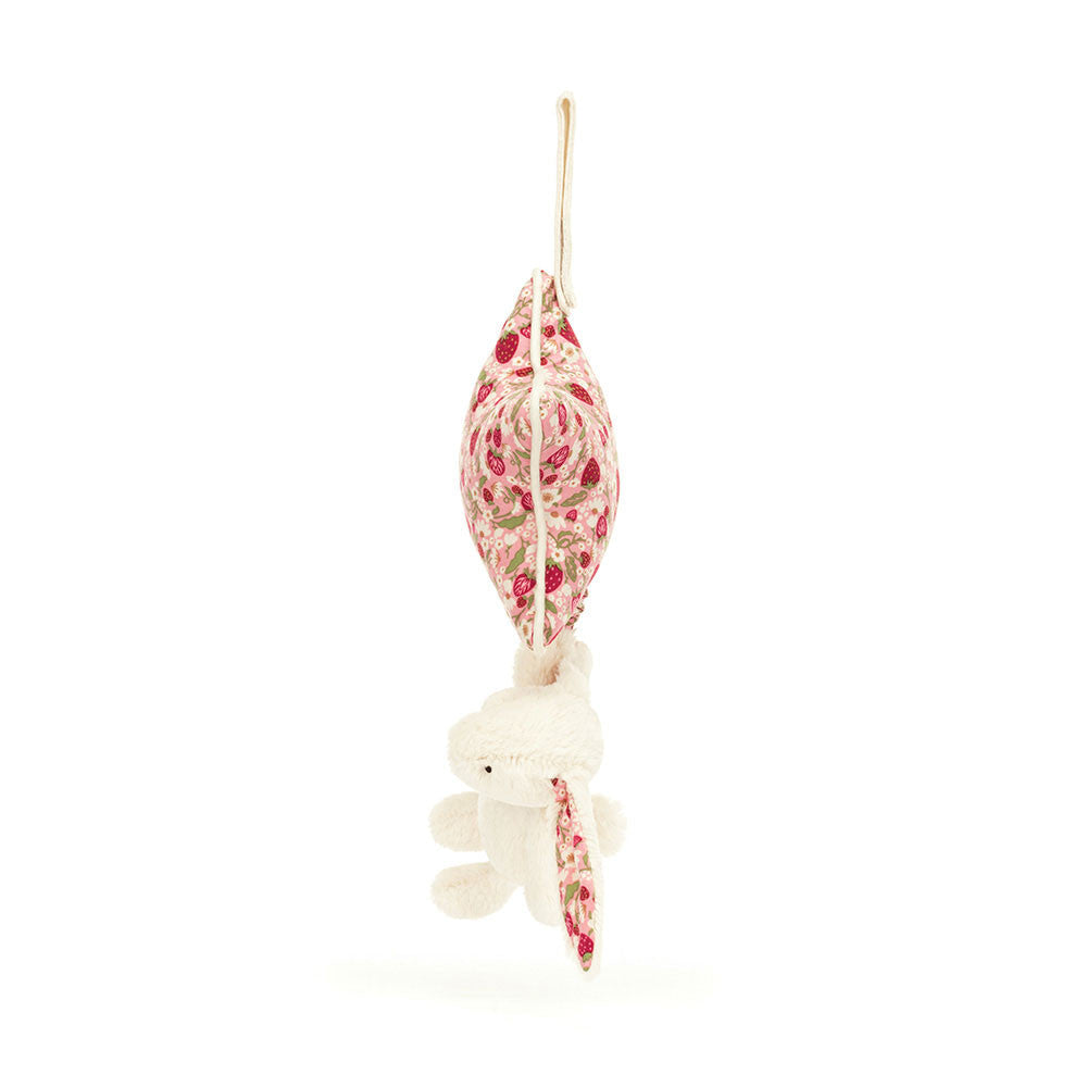 Blossom Cream Bunny Berry Musical Pull - Soft Novelty Toy | Wobblepaws