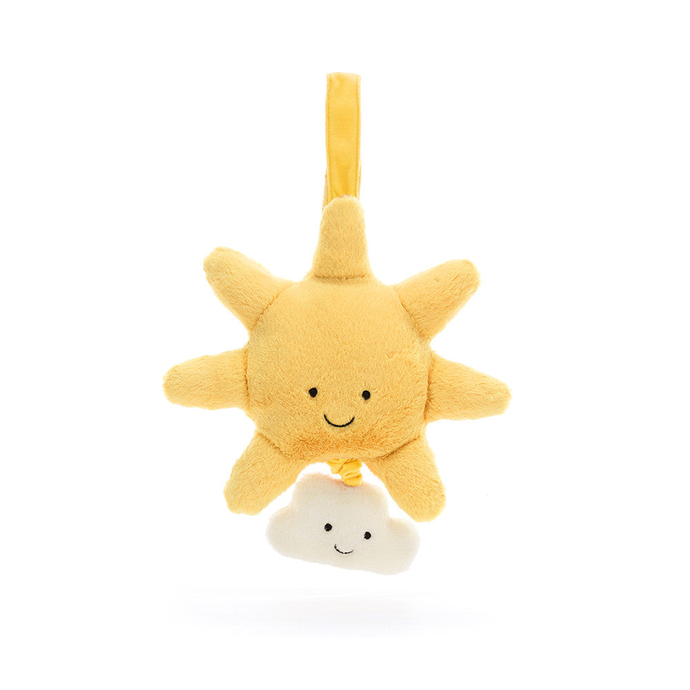 Amuseables Sun Musical Pull - Soft Novelty Toy | Wobblepaws