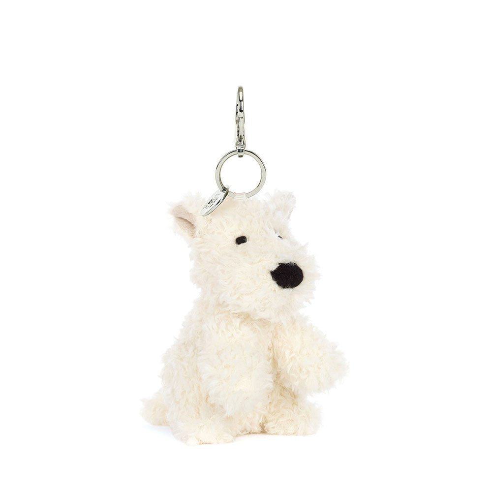 Munro Scottie Dog Bag Charm - Soft Plush Keychain | Wobblepaws